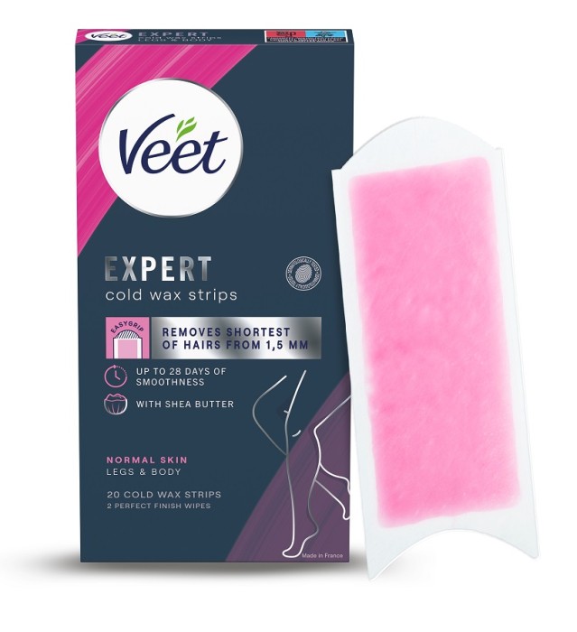 Veet Expert Vaxremsor Ben & Kropp normal hud 20 st