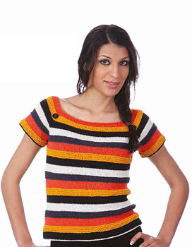 1329 Sticka randig t-shirt