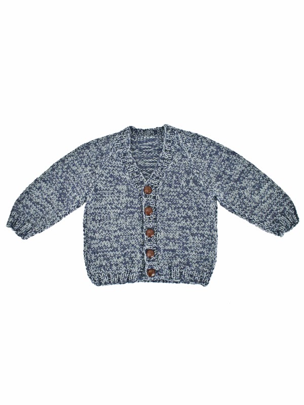 1394 Melerad Cardigan (Barn 1-8 år)