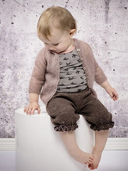 1440 Rosa Flickcardigan 6 mån - 3 år