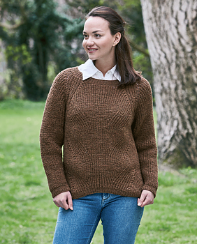 893705 Jumper med mönster i halvpatent