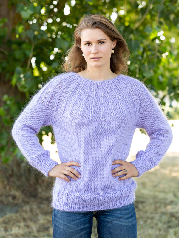 1596 Sweater med ok i resår