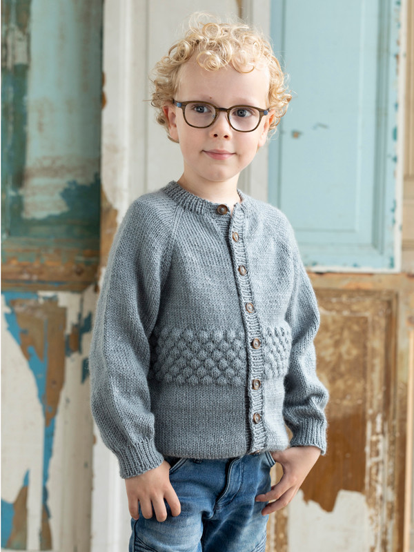 1643 Sjömans cardigan, baby och barn 1-8 år