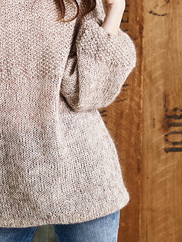 1634 Gertrud Jumper i moss- och slätstickning