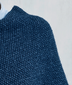 896216 Mosstickad poncho i Alice