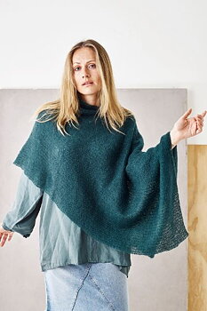 894195 Mosstickad poncho i Angel