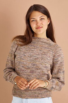 899515 Raglantröja med vriden resår i Kamma