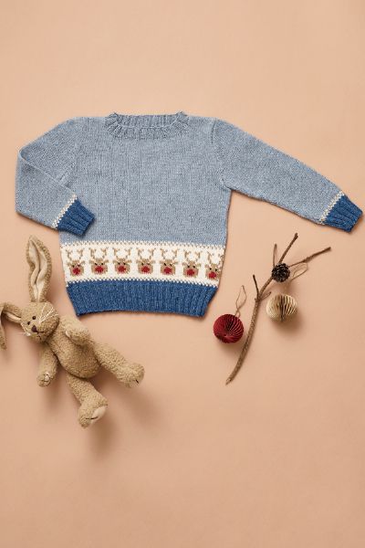Tröja med Rudolf i Esther barn 3 mån - 6 år