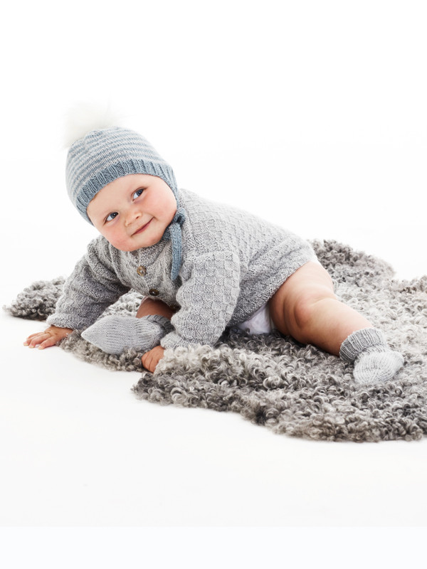 Babymössa och raggsockor i Alpacka (Digitalt)