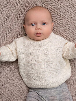 Hugos tröja, barntröja i enkel struktur