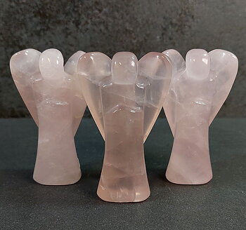 Ängel i Rosenkvarts - 9cm