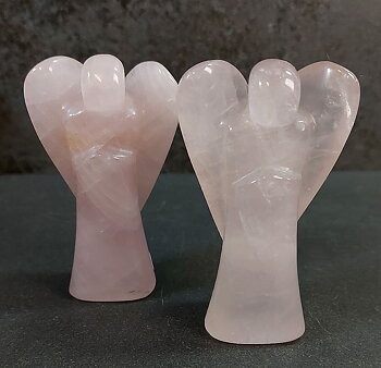 Ängel i Rosenkvarts - 9cm