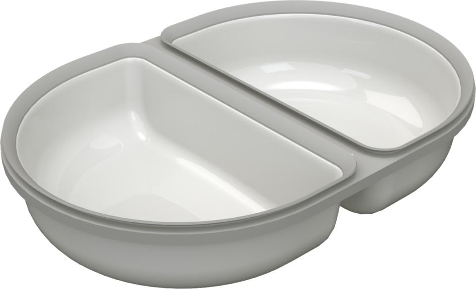 Surefeed Split Bowl for Surefeed Feeders - Grey