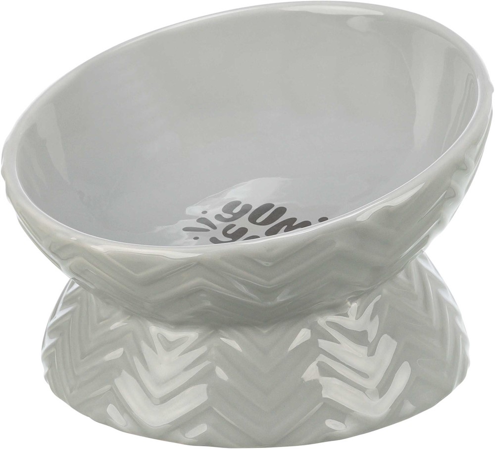 Trixie Raised Feeding Bowl - Grey