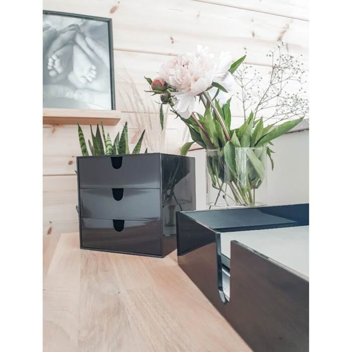 Box Palaset 3-lådor svart - 2