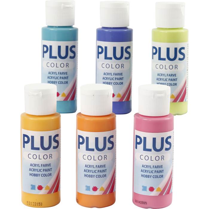 Hobbyfärg Plus fun 6x60ml - 3