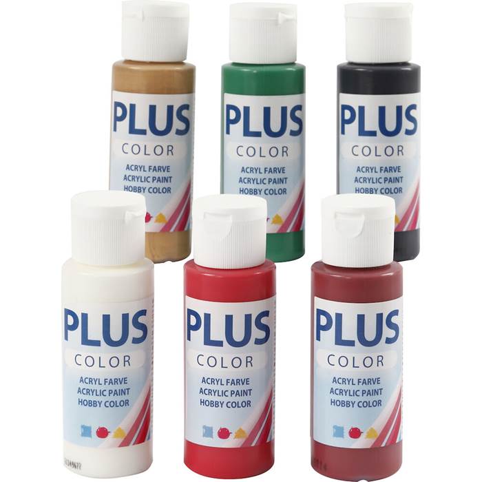 Hobbyfärg Plus Jul 6 x 60 ml - 3