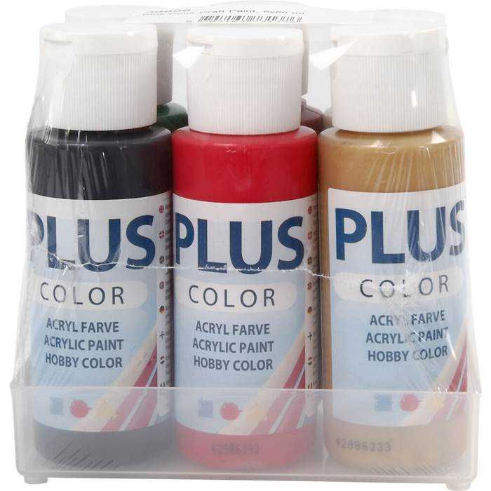 Hobbyfärg Plus Jul 6 x 60 ml - 2