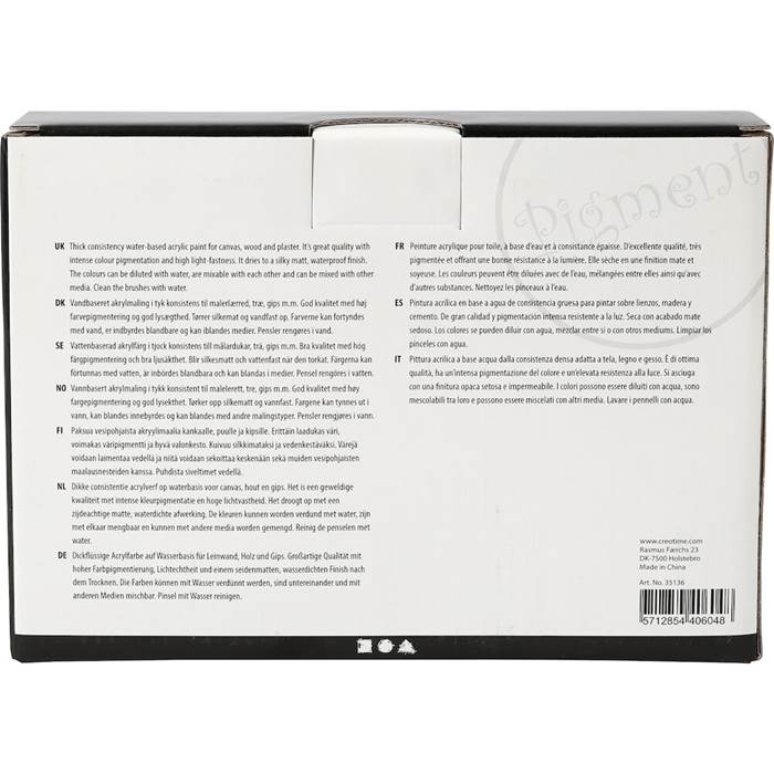 Akrylfärg Pigment naturmix 5x75ml - 4