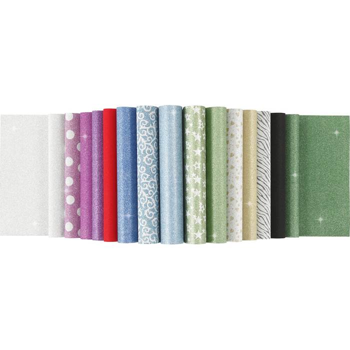 Papper glitter A4 150g 30/fp - 2