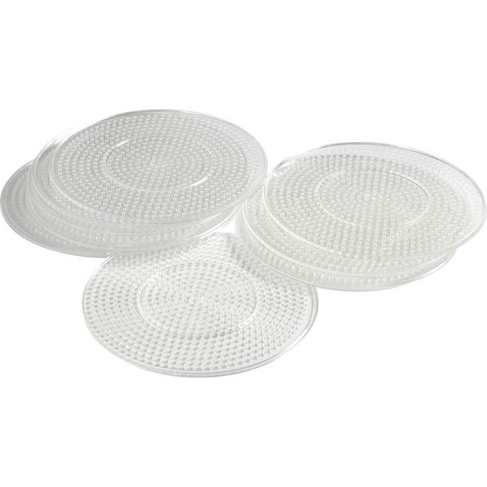 Pärlplatta rund 15cm transp - 2