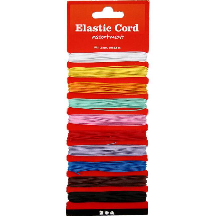 Elastiskt snöre 1mm 10x3,5m - 2