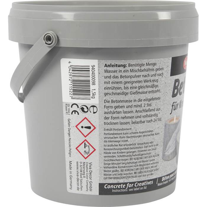 Hobbybetong grå 1500g - 3