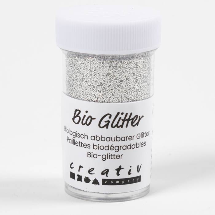 Glitter biologiskt 27ml silver - 2