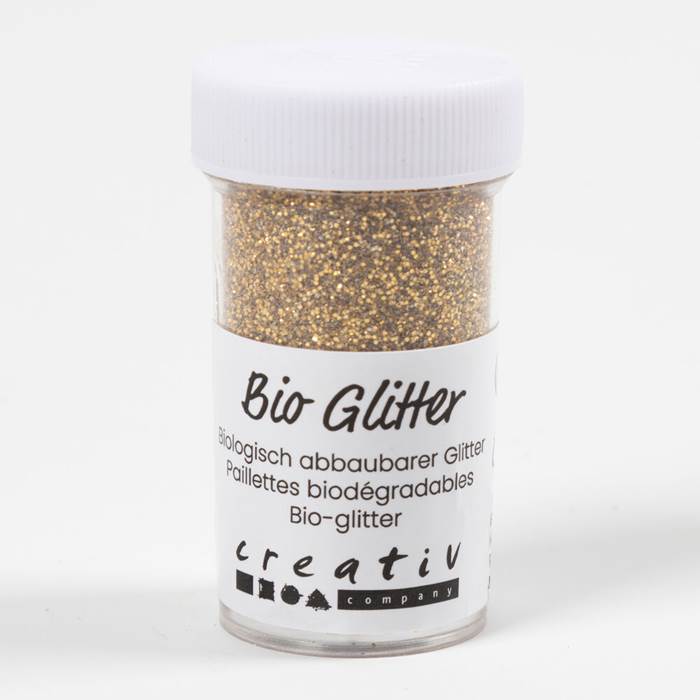 Glitter biologiskt 27ml guld - 2