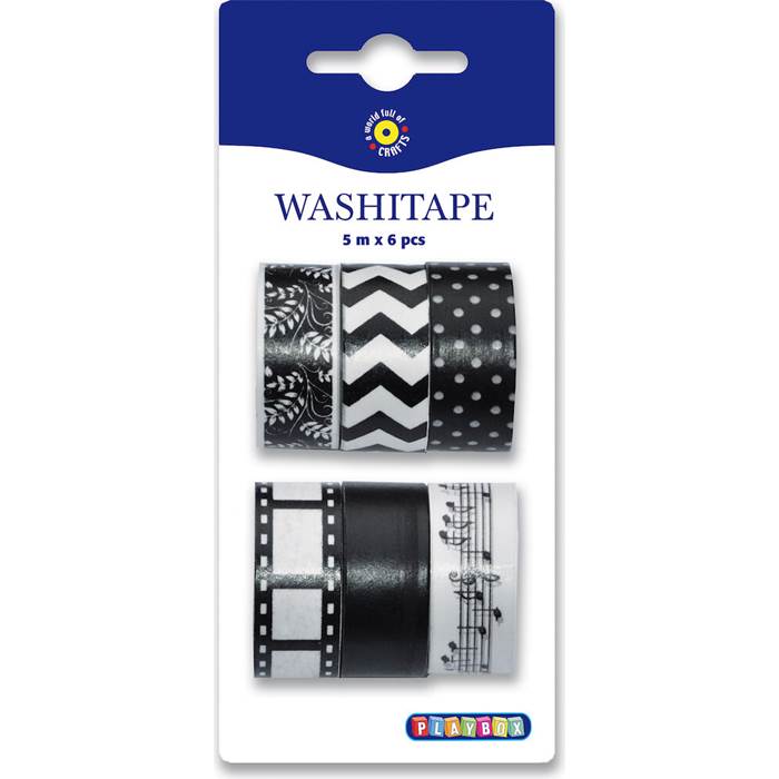 Washitejp svart&vit 5mx6/fp - 2