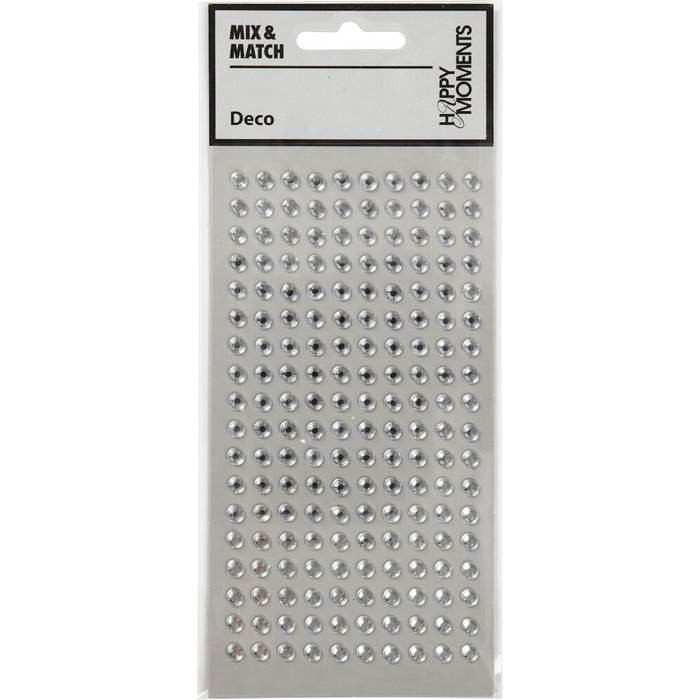 Rhinestones 5mm silver 144/fp - 2