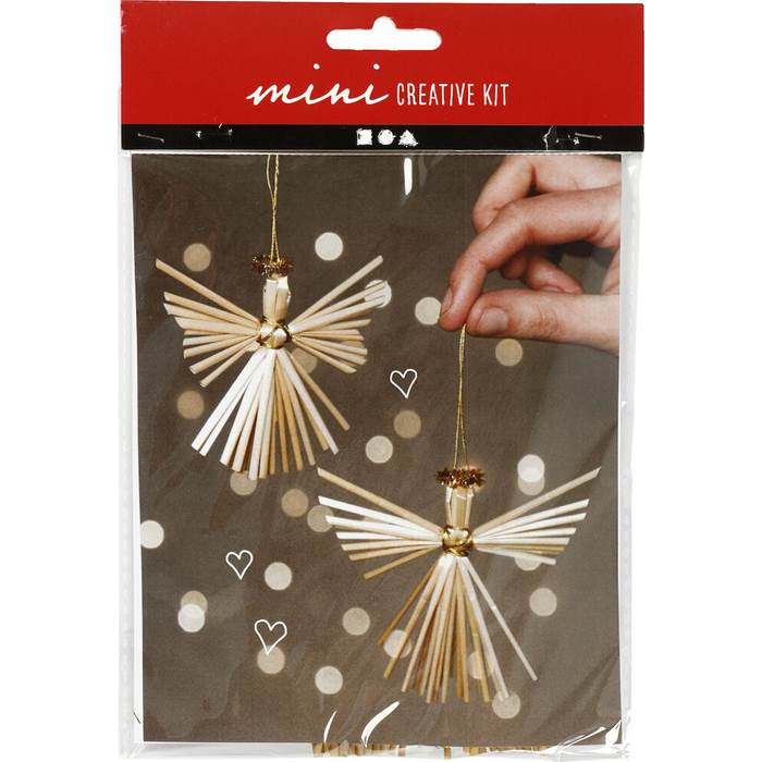 Kreativt kit Ängel halm - 2