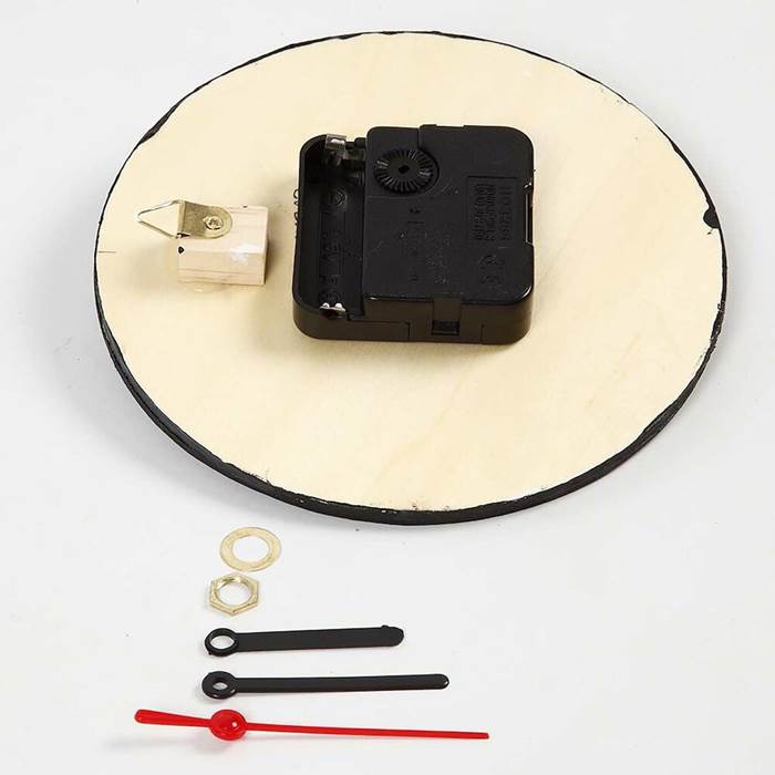 Klocka med träram 15 cm plywood - 7
