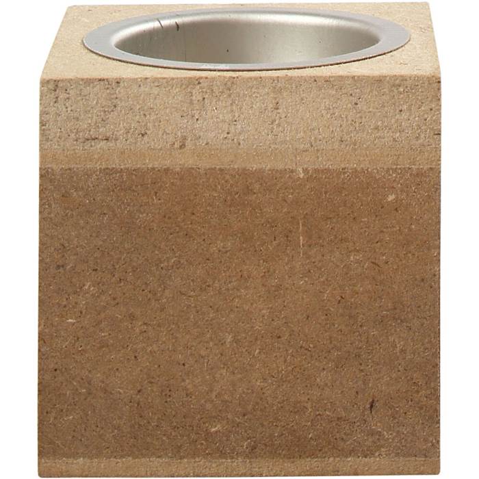 Värmeljusstake MDF 6x6x6cm - 2