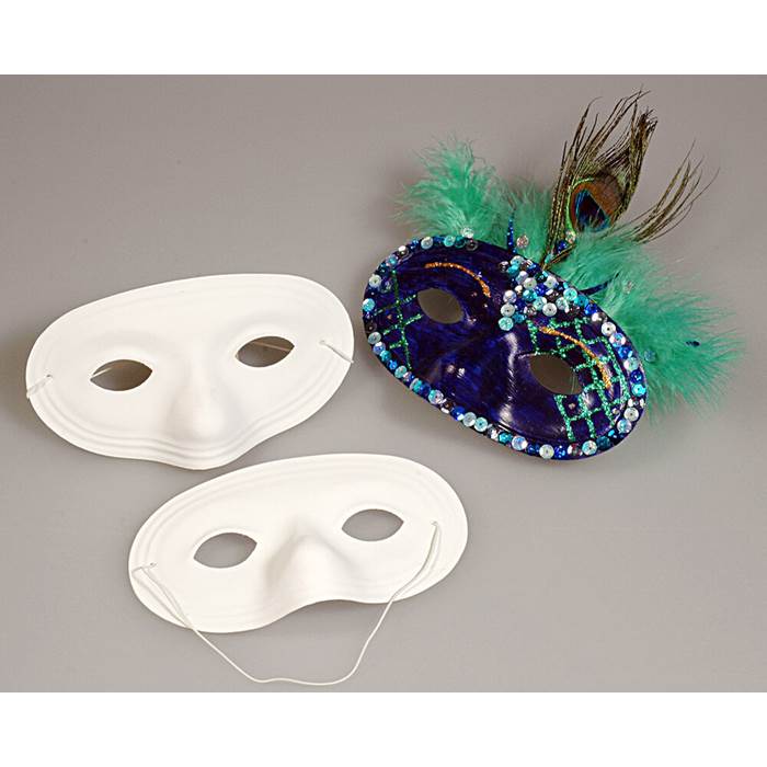 Halvmask papp 9,5x18,5cm 10/fp - 3