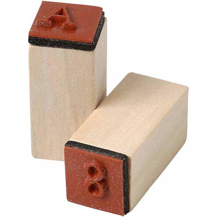 Stämpelset Alfabetet 13x13mm - 2