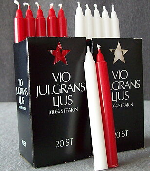 Julgransljus Röda 20 pack 