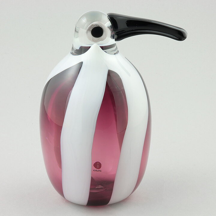 Anu Penttinen (Cartoon Chicks 2008) Cotton Candy Glass Bird 20 cm