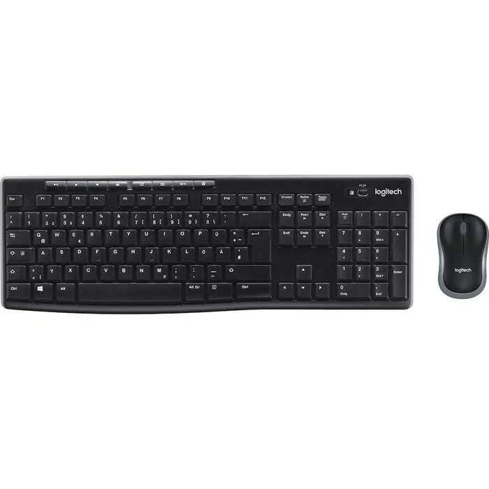 Tangentbord Mus Logitech MK270 Svart - 3