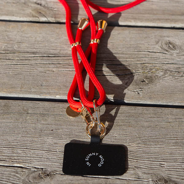 In Sunny Mood -  Mobile Base Necklace Red Gold - 4