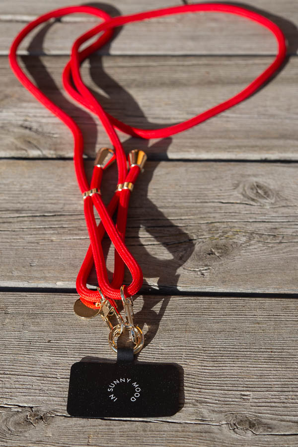 In Sunny Mood -  Mobile Base Necklace Red Gold - 3