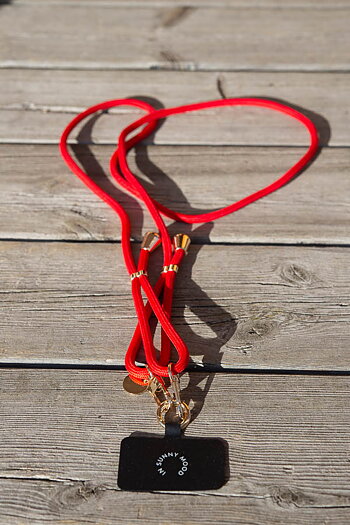 In Sunny Mood -  Mobile Base Necklace Red Gold