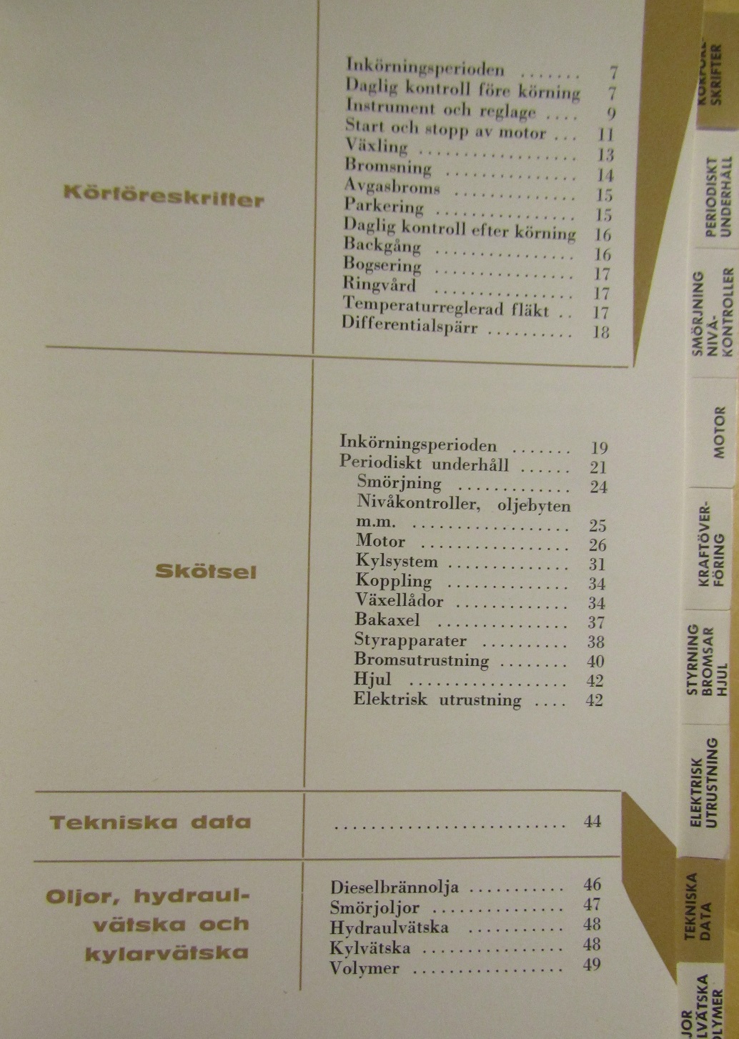 1966 Scania-Vabis  56, 76 Buschassier Instruktionsbok - 2