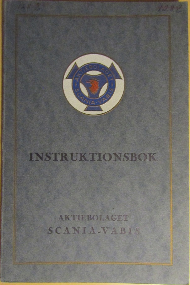 1932 Scania-Vabis Lastvagns och Omnibusschassier Instruktionsbok