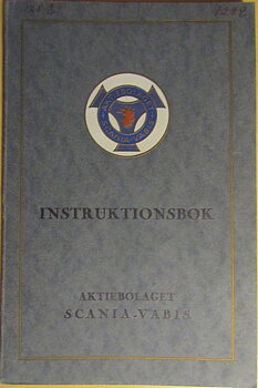 1932 Scania-Vabis Lastvagns och Omnibusschassier Instruktionsbok