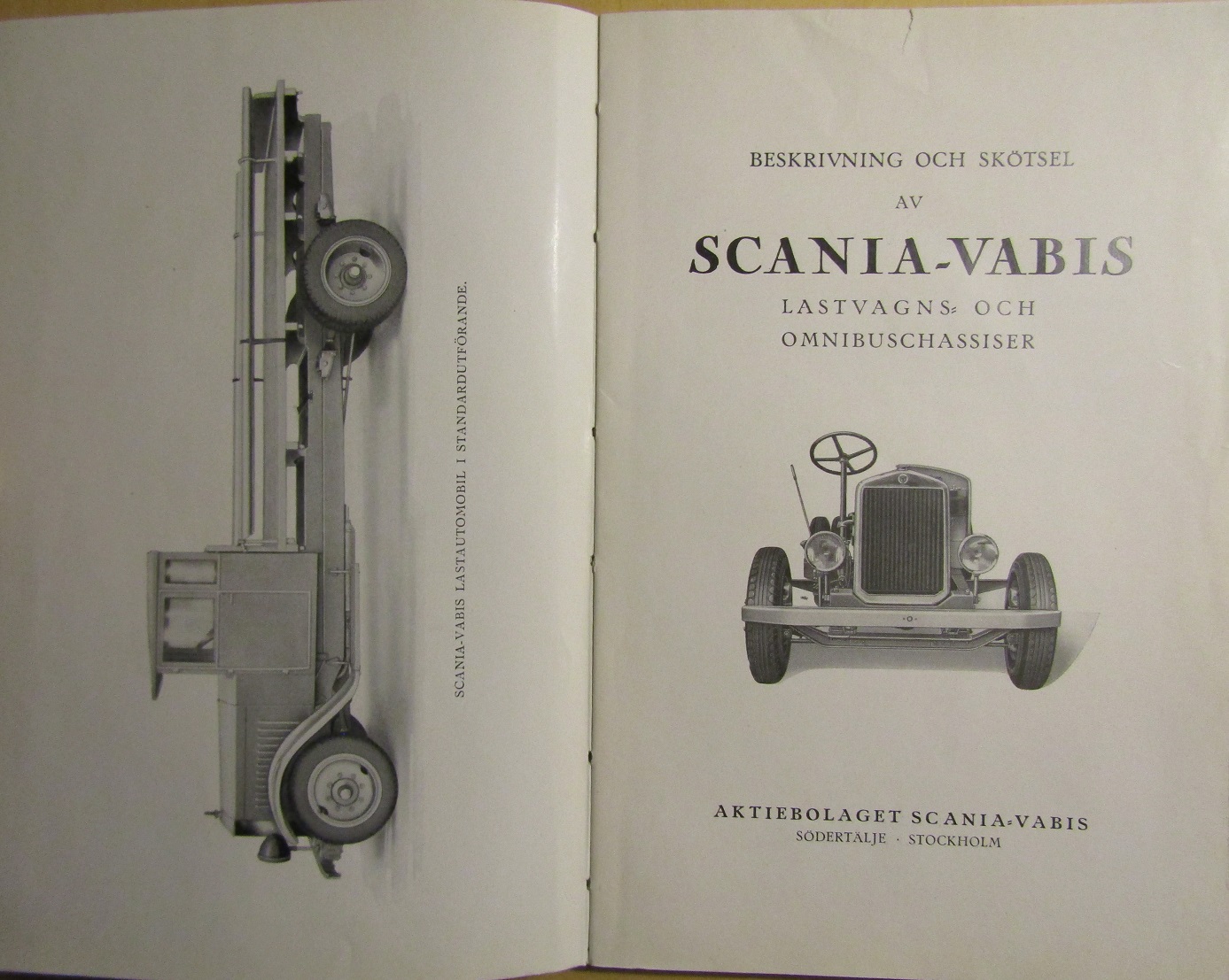 1932 Scania-Vabis Lastvagns och Omnibusschassier Instruktionsbok - 2