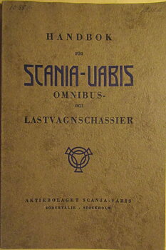 1942 Scania-Vabis Lastvagns och Omnibuschassier Instruktionsbok
