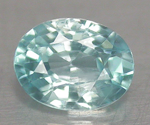 Impresionante piedra preciosa suelta de circón azul de corte ovalado de 0,47 ct