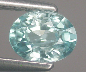 Impresionante piedra preciosa suelta de circón azul de corte ovalado de 0,47 ct - 3