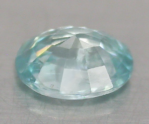 Impresionante piedra preciosa suelta de circón azul de corte ovalado de 0,47 ct - 2